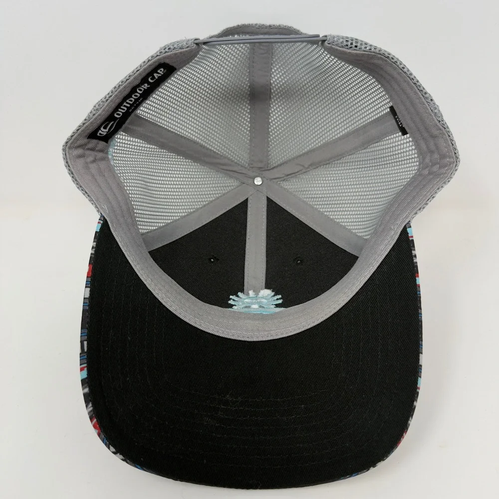 Bronco Western Supply Co Spurs Up‎ Trucker Hat Black Southwestern Print Snapback